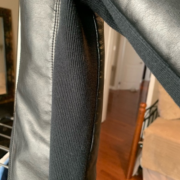 Vegan Leather jacket / black / size M - Picture 2 of 8